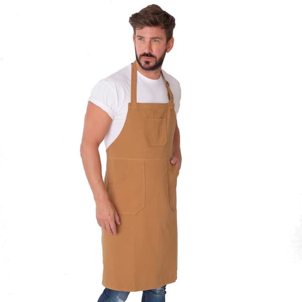 Dennys Originals Bib-forklæde Khaki One Size