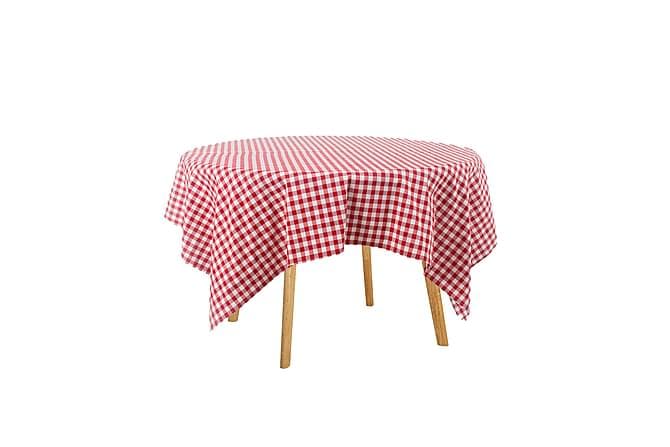 Loneta Duk 170x170cm Rutig Röd