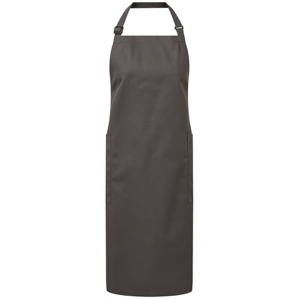Premier Økologisk Fairtrade-certificeret genbrugsforklæde Dark Grey One Size