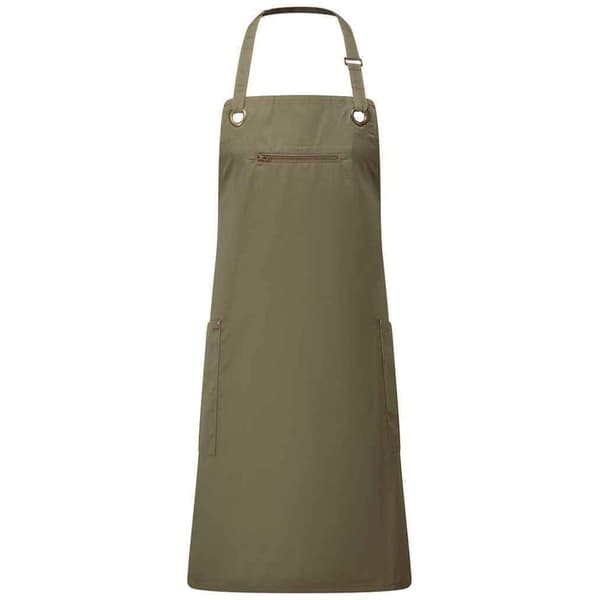 Premier Barley återvunnet helförkläde Olive Green/Chestnut One Size