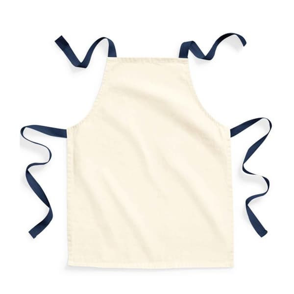 Westford Mill Børne/børnehaver forklæde til håndværk Natural/French Navy One Size