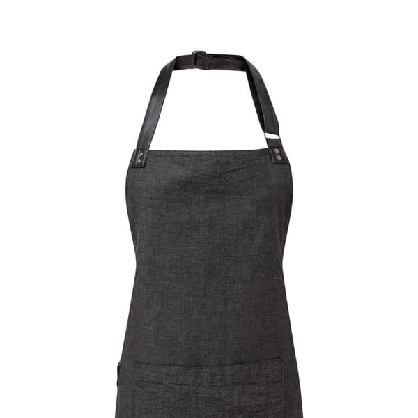 Premier Unisex Adult Annex Oxford Faux Leather Bibbed Full Apron