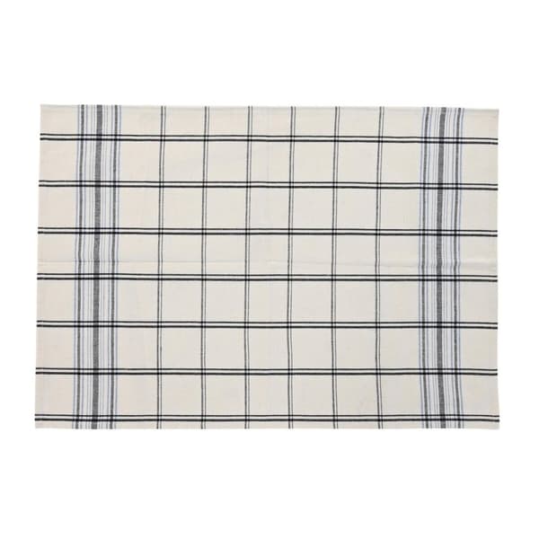 Förkläde med ficka DKD Home Decor 70 x 1 x 85 cm Svart Beige Blå Bomull