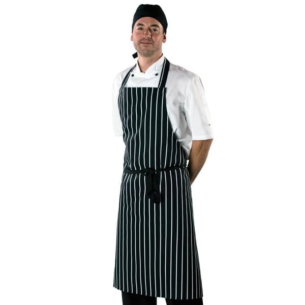 Dennys Randigt förkläde för vuxna, unisex