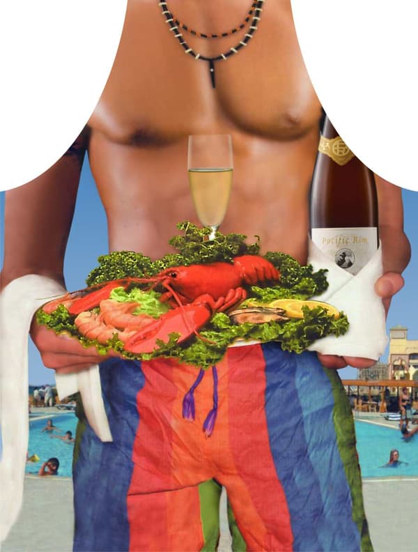 Forklæde nr. 40 (Hawaii Man)..