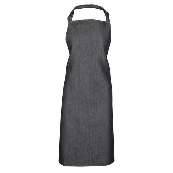 Premier Unisex Adult Plain Apron Black Denim One Size