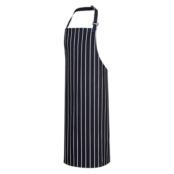 Portwest Randigt förkläde för slaktare, unisex, vuxen Navy/White One Size