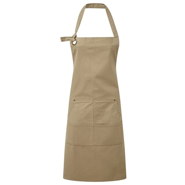 Premier Unisex Adult Cotton Canvas Pocket Apron