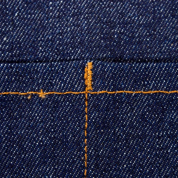 INF Denimforklæde med halv talje