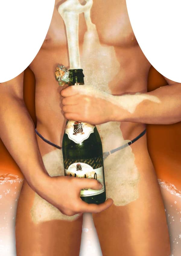 Förkläde nr 08 (champagnegubbe)..