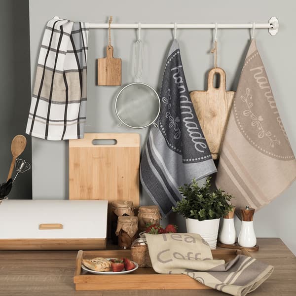 Käsintehty keittiöliina koko 50X70cm, beige väri 002 (tarjous)