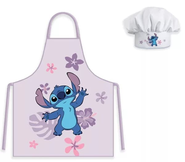 Kockkläder för Barn Förkläde och Kockmössa Lilo och Stitch lila