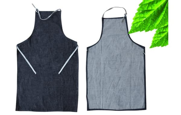 INF 1,2 m denimforklæde til køkken, værksted og meget mere