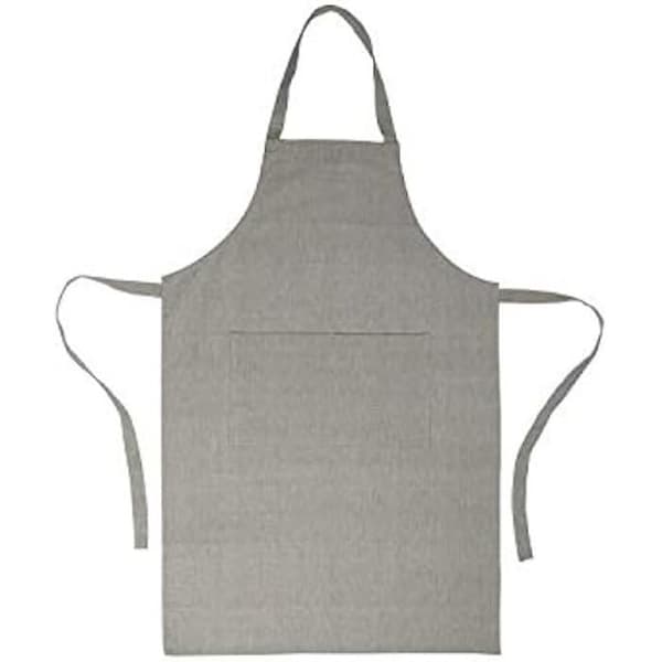 Förkläde - ANDREA HOUSE - Stone Grey - 100% Ekologisk bomull - Maskintvättbar - Praktisk ficka