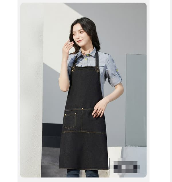 INF Denim Barista Forklæde til Neglsalon & Kaffebar