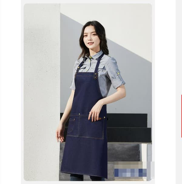 INF Denim Barista Forklæde til Neglsalon & Kaffebar