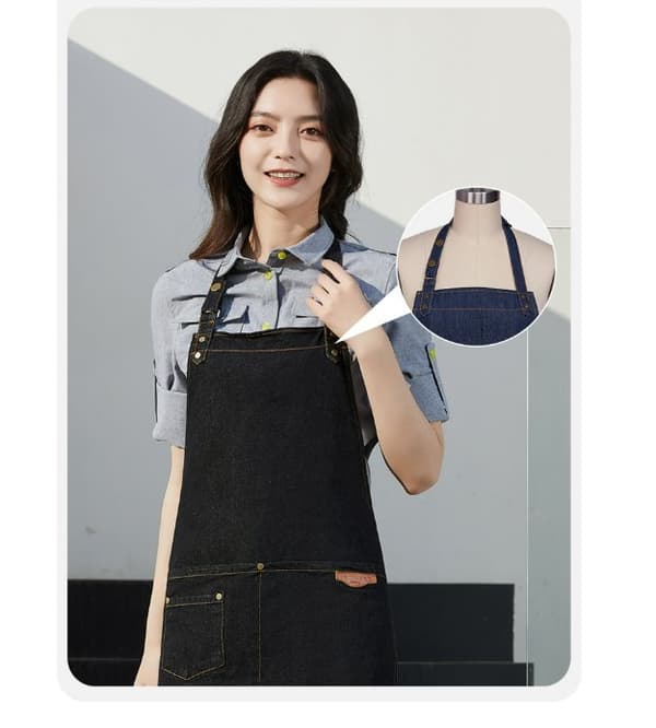 INF Denim Barista Forklæde til Neglsalon & Kaffebar
