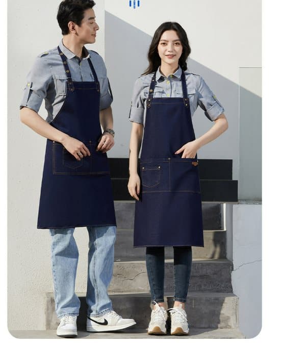 INF Denim Barista Forklæde til Neglsalon & Kaffebar