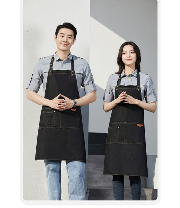 INF Denim Barista Forklæde til Neglsalon & Kaffebar
