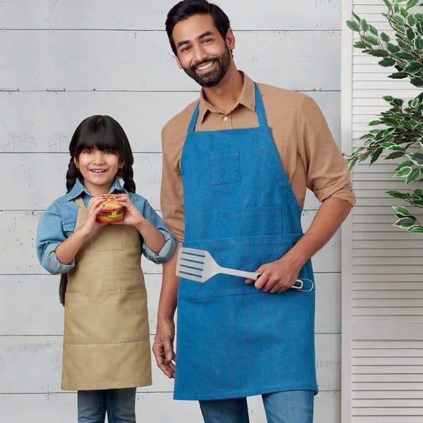 Köksförkläde Simplicity - SS9301A - Förkläde Undefined Tablier A XL, Vit