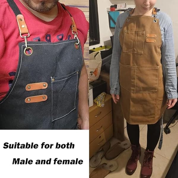 Lollanda Unisex Förkläde Vuxen,Vattentätt helförkläde med fickor