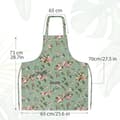 Miniatyrbillede 3 af 6: Lollanda Køkkenforklæde med blomstermønster – justerbare stropper, stilfuld og praktisk stænkplade til madlavning, bagning og grillning