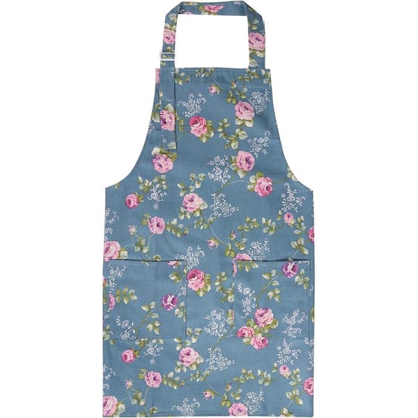 Lollanda Køkkenforklæde med blomstermønster – justerbare stropper, stilfuld og praktisk stænkplade til madlavning, bagning og grillning