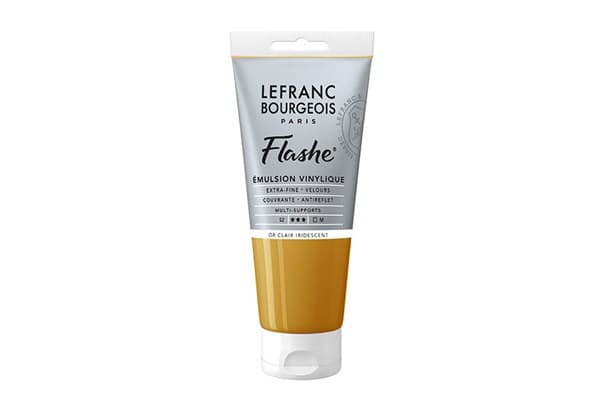 Flashe acrylic 80ml light gold iridescent