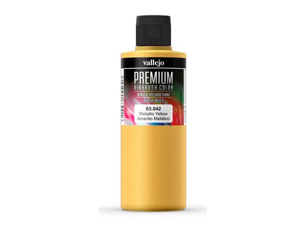 Vallejo 63.042, 200 ml, Gult, Metallisk, Flaske