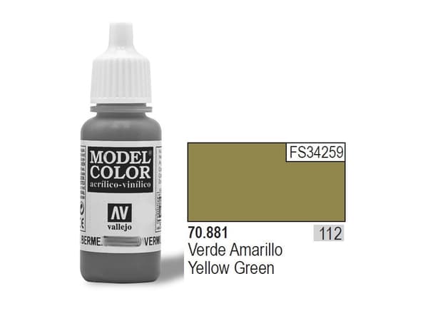 Vallejo Color Nr112 Gul Grønn 17ml - 70881
