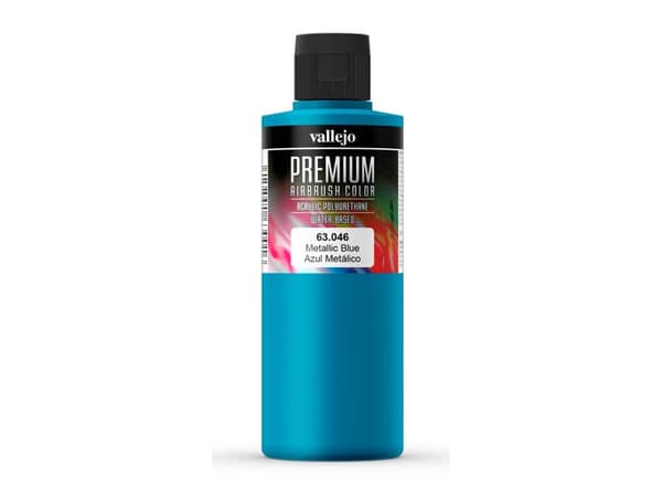 Vallejo 63.046, 200 ml, Blå, Metallisk, Flaske