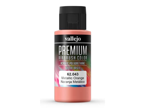 Vallejo 62.043, 60 ml, Oransje, Metallisk, Flaske