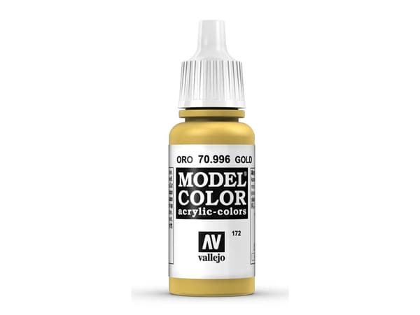 Vallejo 70.996, 17 ml, Guld, Metallisk, Flaska
