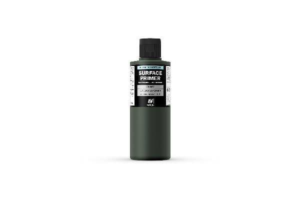 Vallejo 74.607, Primer grundfärg, Metall, Plast, Polyvinylklorid (PVC), Färdigblandad, mässing, Metall, Plast, Trä, Grön, Matt