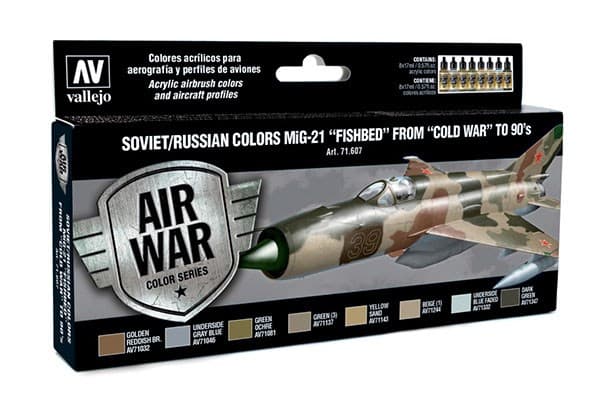 Vallejo 71.607, 17 ml, Beige, Blå, Brun, Grønn, Grå, Matte, Flaske
