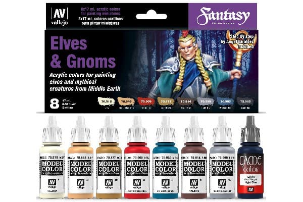 Vallejo Vallejo: 70.242 - Model Color - Fantasy - Elves & Gnomes (8x18 ml)