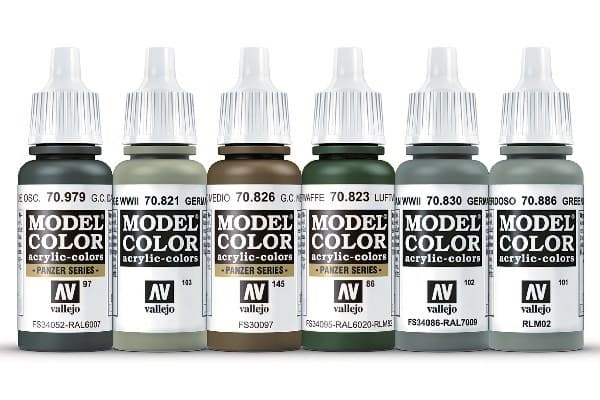 Vallejo Vallejo: 70.206 - Model Color - WWII German Infantry (6 x 18 ml)