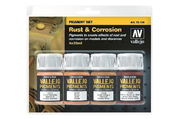 Pigment för rost och korrosion 4x35ml set
