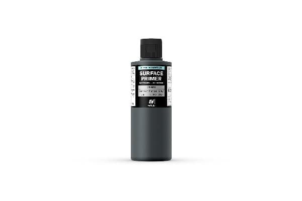 Vallejo 74.603, Primer grundfärg, Metall, Plast, Polyvinylklorid (PVC), Färdigblandad, mässing, Metall, Plast, Trä, Svart, Grå, Matt