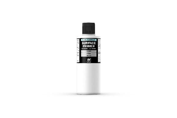 Vallejo 74.600, Primer grundfärg, Metall, Plast, Polyvinylklorid (PVC), Färdigblandad, mässing, Metall, Plast, Trä, Vit, Matt