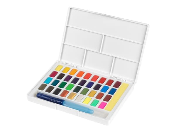 Faber-Castell Creative Studio - Malingssett - 36-piece - vannfarge - 36 farger - assorterte farger