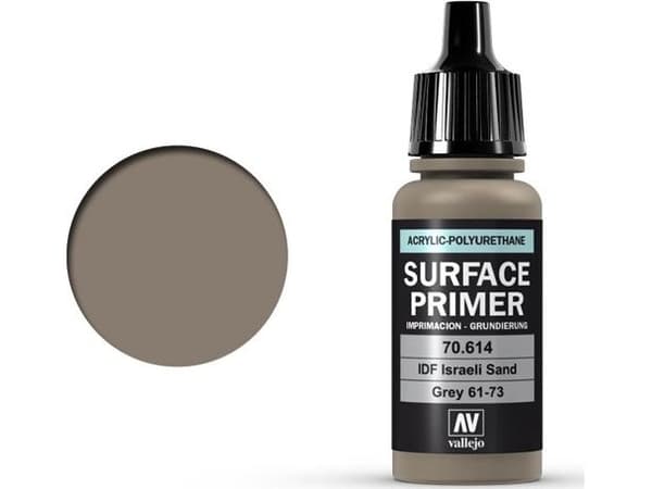 Vallejo Vallejo Surface Primer / Akryylipohjuste IDF Israelí Sand Grey 17 ml. universaali