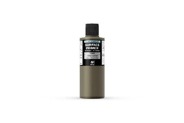 Vallejo 74.608, Primer grundfärg, Metall, Plast, Polyvinylklorid (PVC), Färdigblandad, mässing, Metall, Plast, Trä, Grön, Matt