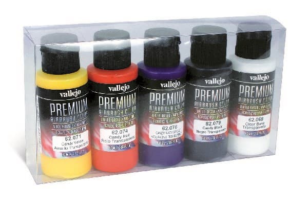 Vallejo 62.104, 60 ml, Musta, Sininen, Magenta, Punainen, Keltainen, Pullo