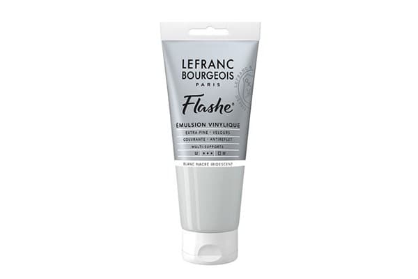 Flashe akryl 80ml pärlvit iriserande