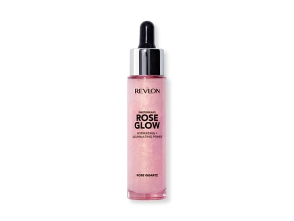 Revlon PhotoReady Rose Glow Hydrating & Illuminating Primer, Rose Quartz, Place a few drops of our hydration primer into your palms and rub them toge