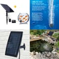 Miniatyrbild 4 av 4: INN Solar Oxygen Pump 2,5w 1800mah Plug-in Solar Oxygen Pump Dammluftningspump 3 justerbara nivåer 2 luftstenar