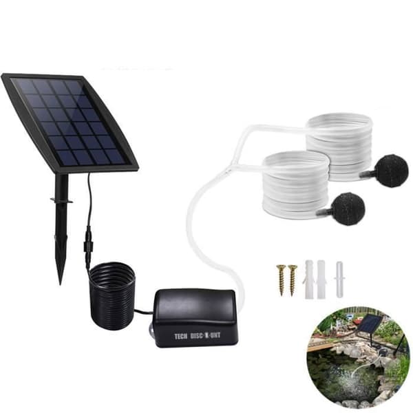 Solpanel akvariepump ekologisk vattenfiltrering 1L Bassängluftning ekonomisk design exteriör interiör Luftflöde 1L/min