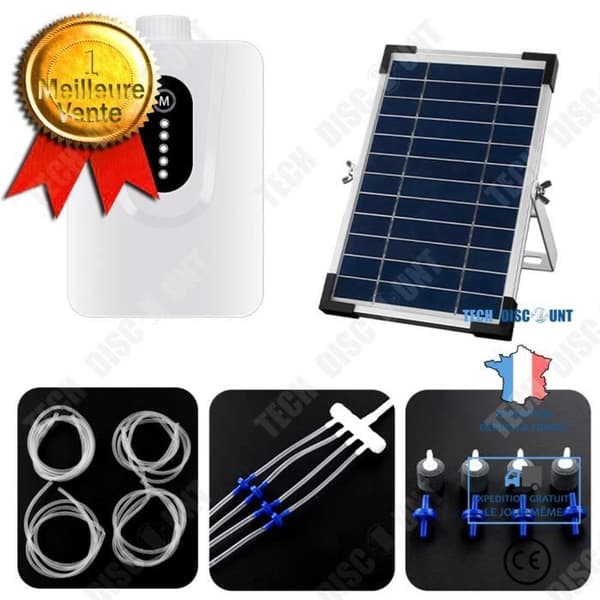 TD® laddningsbar solar syrgaspump AC och DC litiumbatteri utomhusakvarium fisktank transport syrgaspump