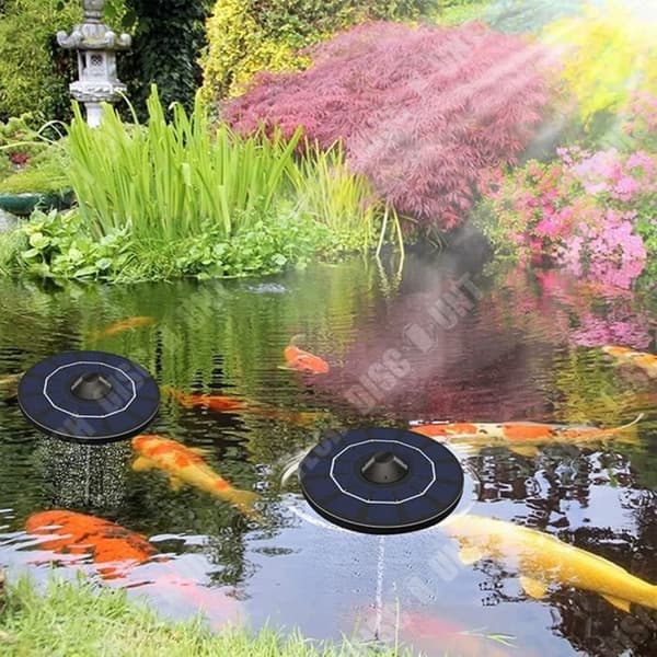 TD® Outdoor Fish Tank Syrgaspump Energilagring Solar Flytande syrepump Akvarium gratis plug-in